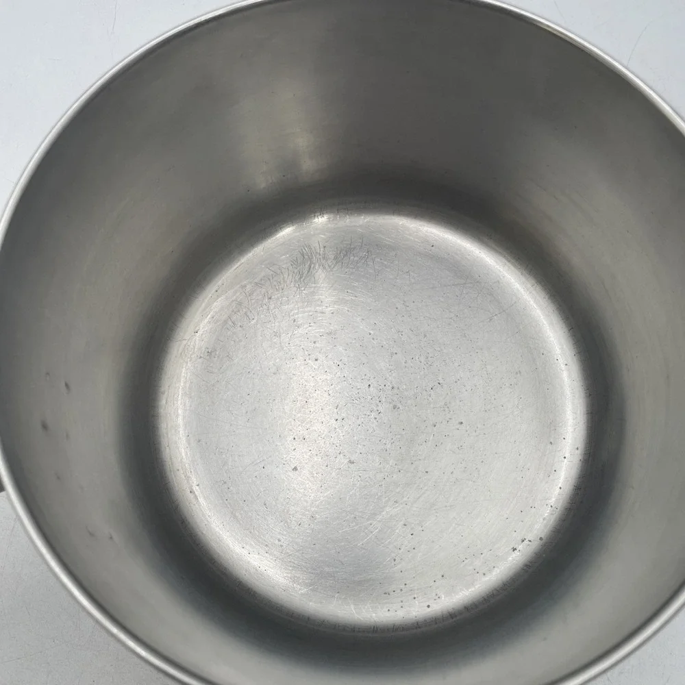 Vtg RevereWare Copper Bottom Saucepan Lot of 4 Pots+3 Lids 4qt 3qt 2qt 1qt-Clean